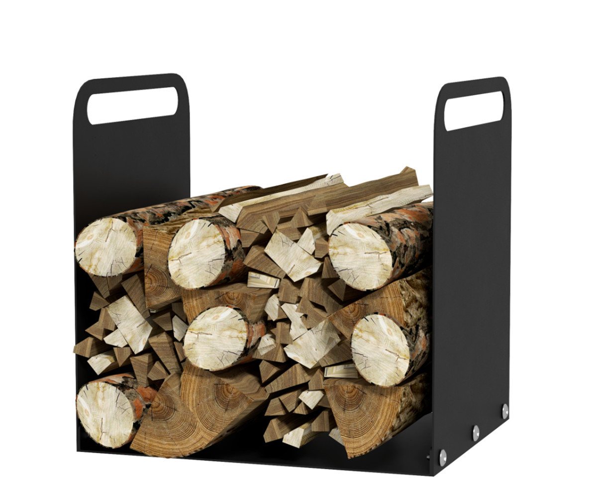 XDeer Kaminholzregal Feuerholzgestell, Brennholzregal 2 Tragegriffe, Stahlrahmen,36x30x36cm, Schwarz XDeer Kaminholzregal Feuerholzgestell, Brennholzregal 2 Tragegriffe, Stahlrahmen,36x30x36cm, Schwarz von XDeer