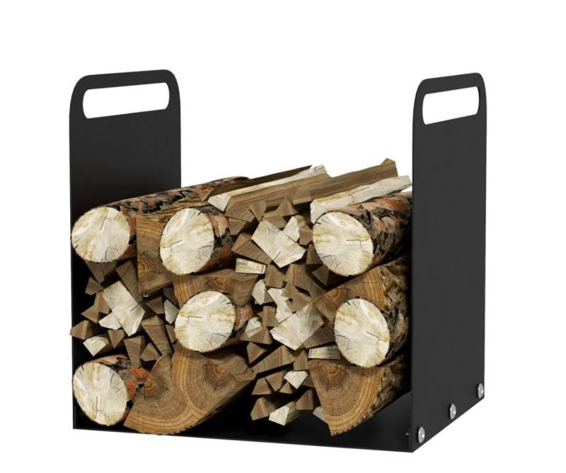 XDeer Kaminholzregal Feuerholzgestell, Brennholzregal 2 Tragegriffe, Stahlrahmen,36x30x36cm, Schwarz XDeer Kaminholzregal Feuerholzgestell, Brennholzregal 2 Tragegriffe, Stahlrahmen,36x30x36cm, Schwarz von XDeer