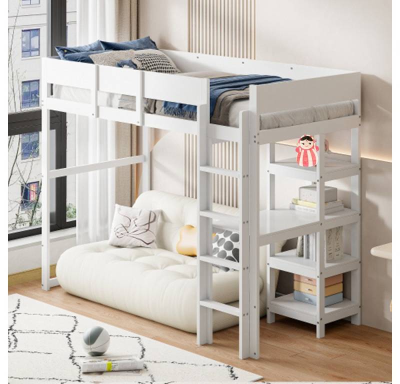 XDeer Kinderbett Kinderbett,Hochbett mit Ablage 90 x 200 cm, Bettgestell, Bett für Kinder und Jugendliche XDeer Kinderbett Kinderbett,Hochbett mit Ablage 90 x 200 cm, Bettgestell, Bett für Kinder und Jugendliche von XDeer