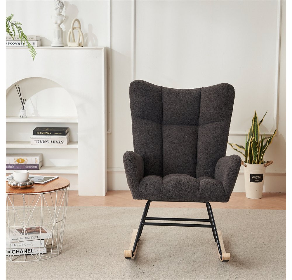 XDeer Kinderschale Moderner Schaukelstuhl mit hoher Rückenlehne und Armlehnen, bequeme und einzigartige Stühle geeignet für Wohnzimmer XDeer Kinderschale Moderner Schaukelstuhl mit hoher Rückenlehne und Armlehnen, bequeme und einzigartige Stühle geeignet für Wohnzimmer von XDeer