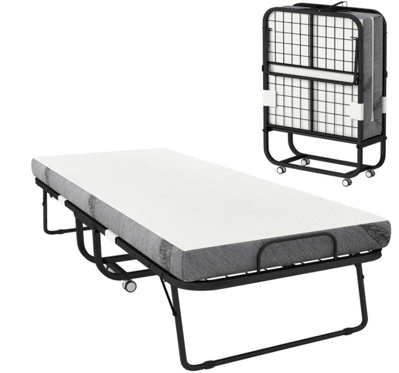 XDeer Klappbett Gästebett Klappbett mit Rollen, Klappbett Erwachsene 200 x 80 x 42,5 cm von XDeer