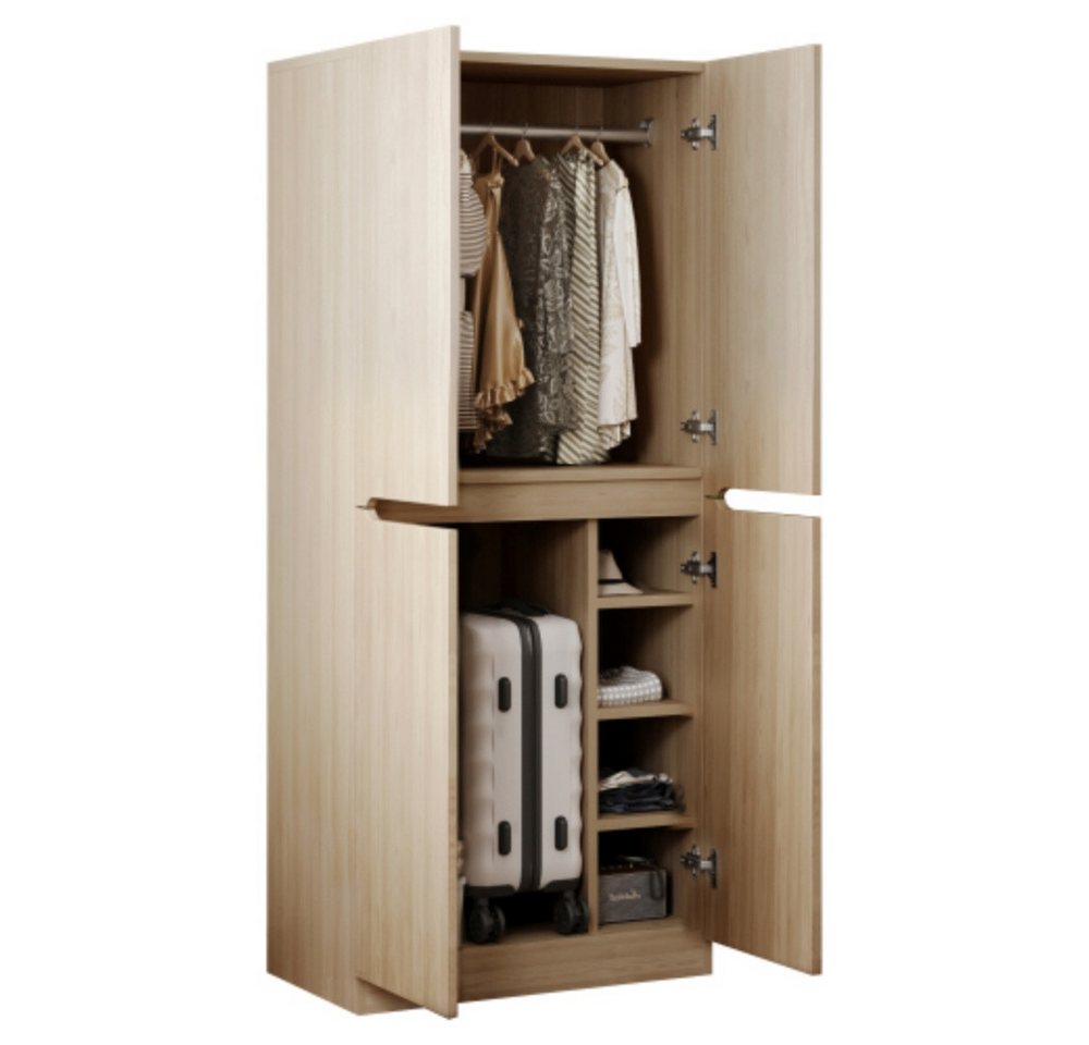 XDeer Kleiderschrank Kleiderschrank, Doppeltür-Design mit kleinem Staufach 70 × 40 × 170 cm XDeer Kleiderschrank Kleiderschrank, Doppeltür-Design mit kleinem Staufach 70 × 40 × 170 cm von XDeer