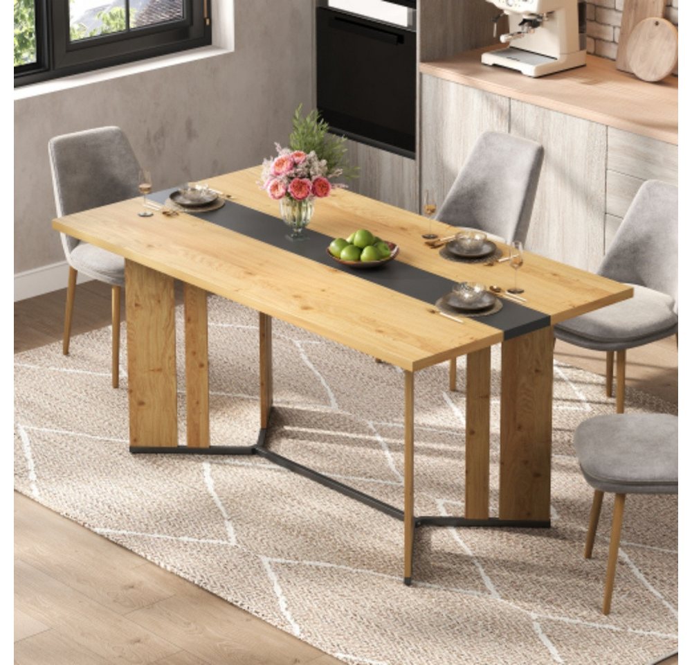 XDeer Küchentisch Esstisch,Küchentisch, Tischplattenstärke 2,8cm,für Wohnzimmer, Küchen oder Essbereiche 150cm von XDeer