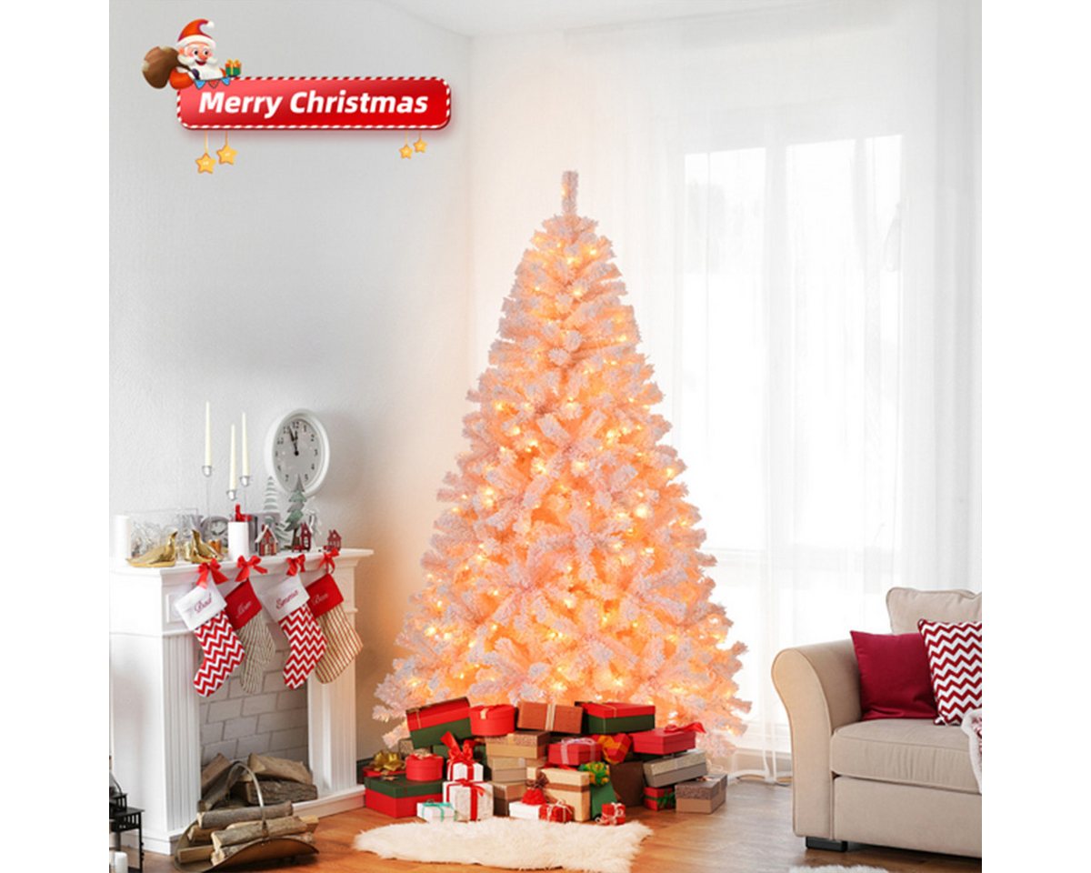 XDeer Künstlicher Weihnachtsbaum Weihnachtsbaum mit 100 warmen Lichtern und 750 Zweigspitzen, Künstlichen Weihnachten Tannenbaum Weihnachtsdekoration Rosa XDeer Künstlicher Weihnachtsbaum Weihnachtsbaum mit 100 warmen Lichtern und 750 Zweigspitzen, Künstlichen Weihnachten Tannenbaum Weihnachtsdekoration Rosa von XDeer
