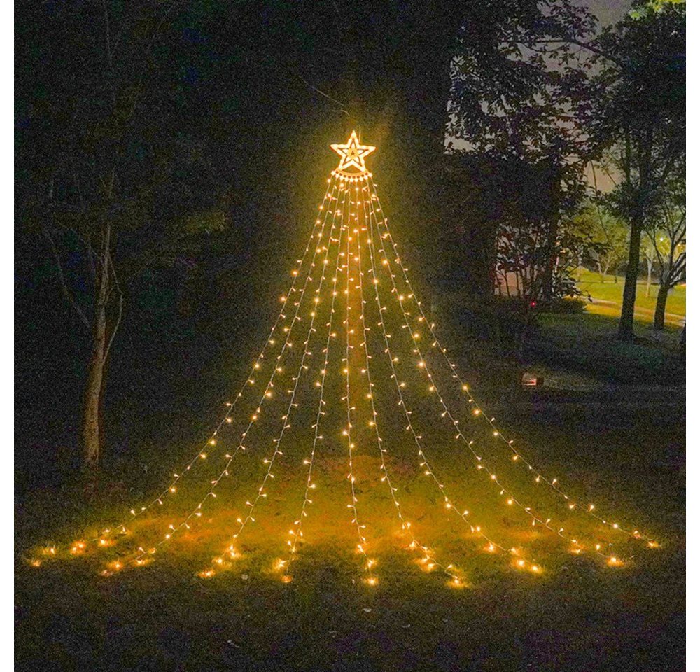 XDeer LED-Lichterkette Weihnachtsbaum Lichterkette LED,Netzlichterkette 350 LED Warmweiß, Wasserdicht Weihnachtsdeko,Tannenbaum Weihnachtsbeleuchtung von XDeer