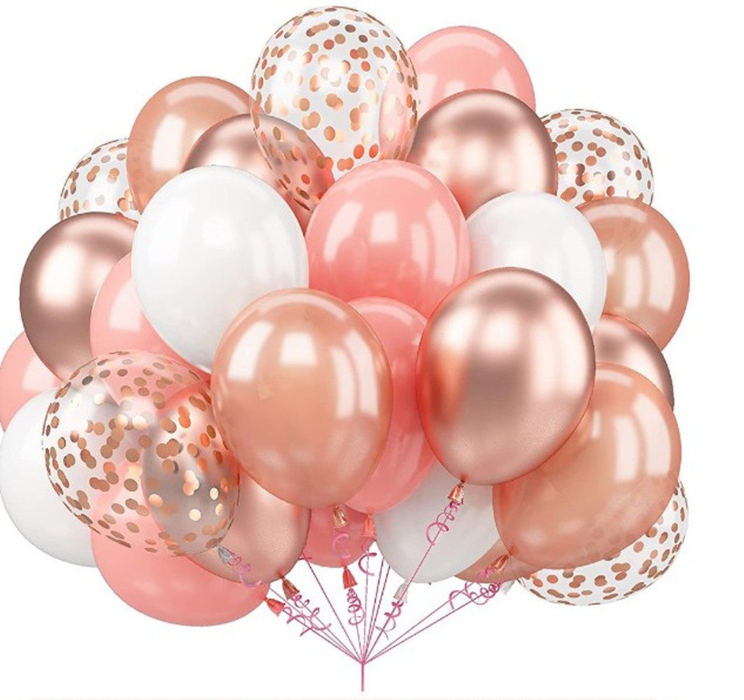 XDeer Luftballon Luftballons,Konfetti Luftballons Set,12 Zoll Ballons für Babyparty, Hochzeits Geburtstagsfeier Deko Geburtstag Hochzeit von XDeer