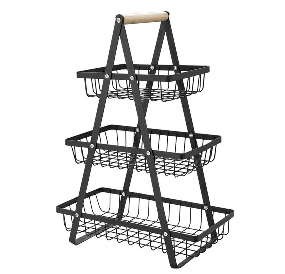 XDeer Obstschale 2/3 Stöckig Obstkorb,Abnehmbar Obst Etagere,Küchen Moderne Etagen, Obstschale,Obstschale Metall,Geeignet zum Platzieren von Obst,Kuchen von XDeer