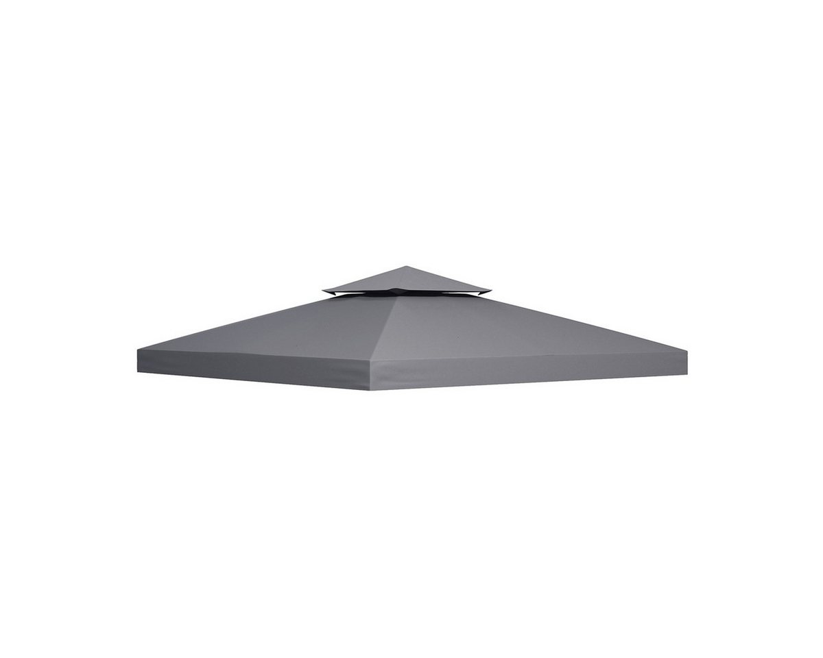 XDeer Pavillon-Ersatzdach Pavillonabdeckung aus Polyester in Dunkelgrau Ersatzdach, Pavillondach für Garten & Terrasse 3x3m von XDeer
