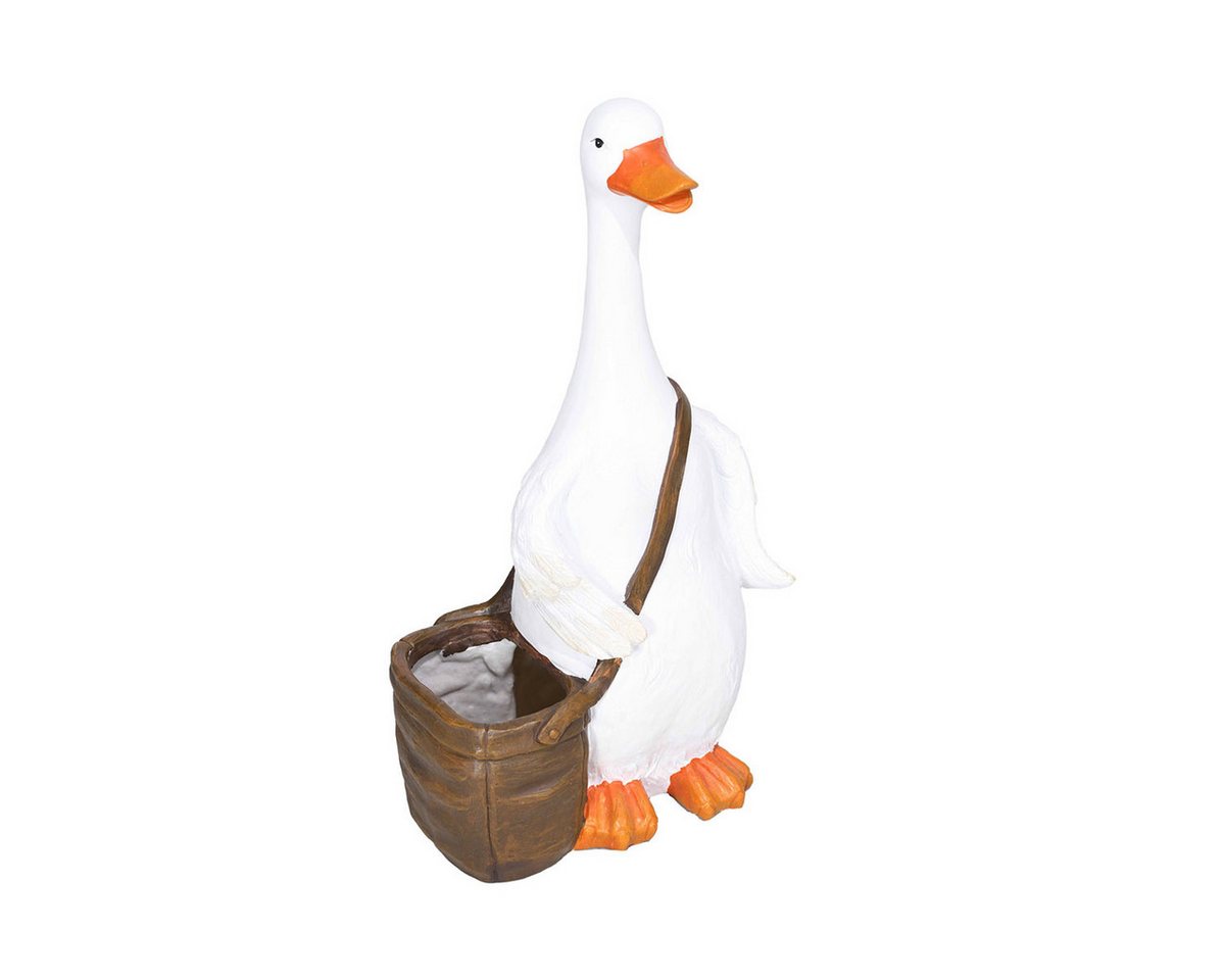 XDeer Pflanzkübel Pflanztopf mit Entwässerungsbohrung Schwan mit Umhängetasche, Design Übertopf Blumentopf Pflanzschale 32 x 18 x 60 cm XDeer Pflanzkübel Pflanztopf mit Entwässerungsbohrung Schwan mit Umhängetasche, Design Übertopf Blumentopf Pflanzschale 32 x 18 x 60 cm von XDeer