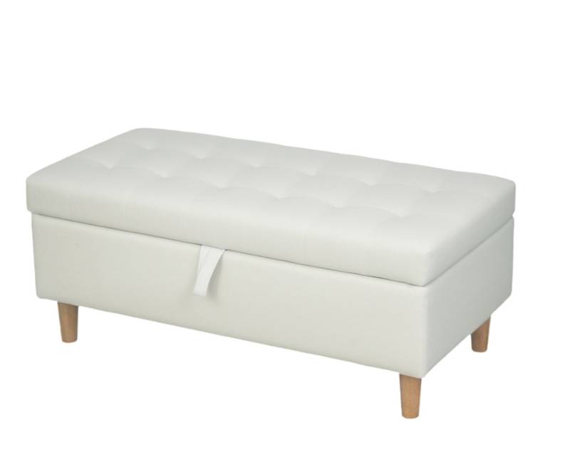 XDeer Polsterhocker Polsterhocker mit Stauraum, Schuhbank weicher Stoffbezug, Sitzhocker mit Stauraum Aufbewahrungsbox von XDeer