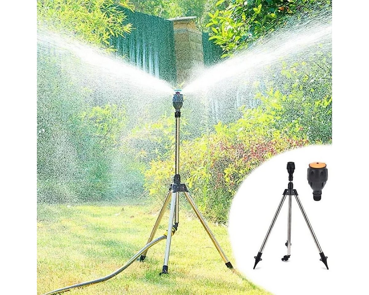 XDeer Regner Rasensprenger Regner Rotating Tripod Sprinkler Sprinkler, mit 360-Grad-Drehung Teleskopstativsprinkler Für Große Flächen von XDeer