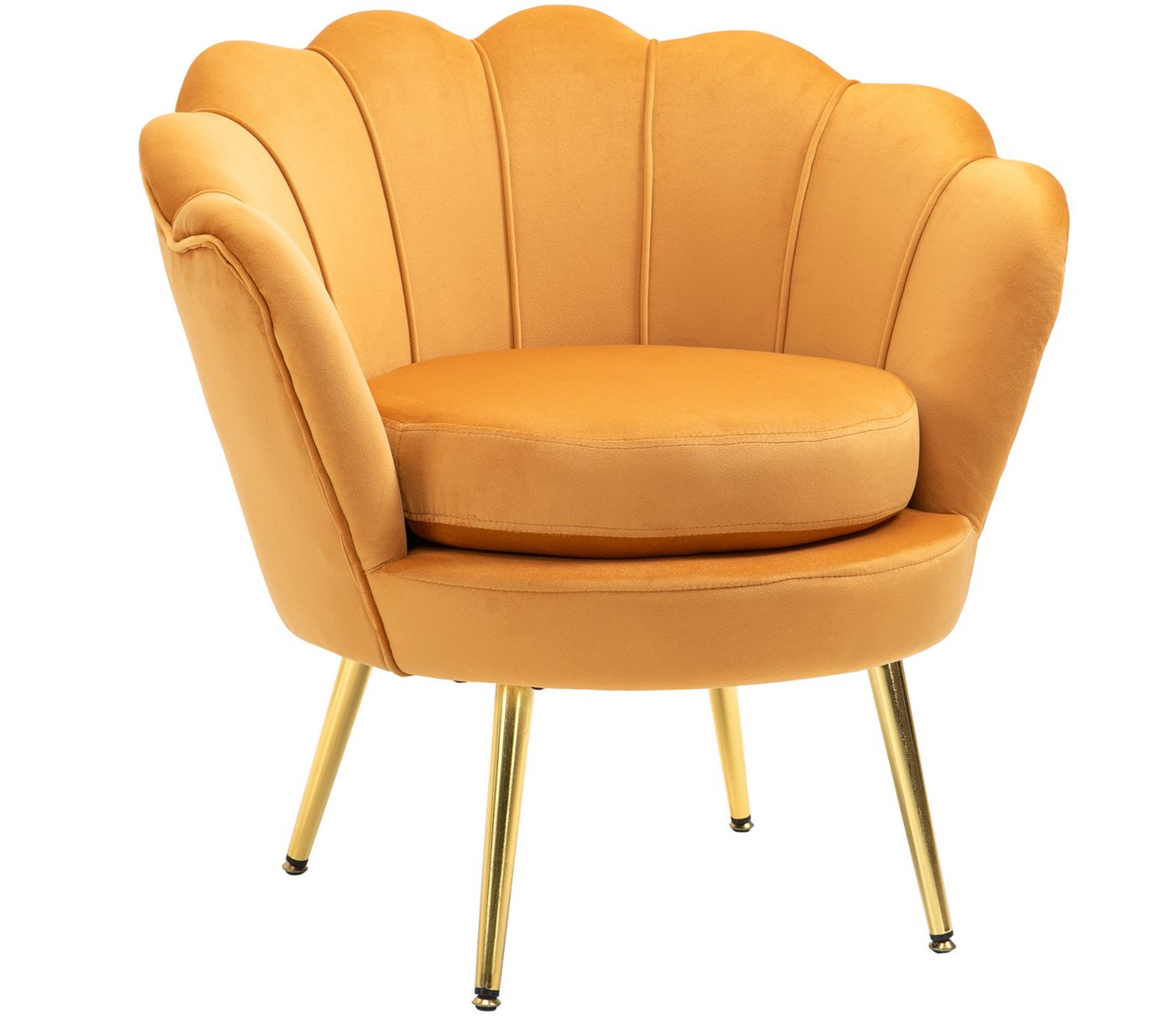 XDeer Relaxsessel Lounge-Sessel, Einzelsessel Vintage-Sessel, Metallgestell, Esszimmerstuhl 76 x 67 x 74 cm, Gelb XDeer Relaxsessel Lounge-Sessel, Einzelsessel Vintage-Sessel, Metallgestell, Esszimmerstuhl 76 x 67 x 74 cm, Gelb von XDeer