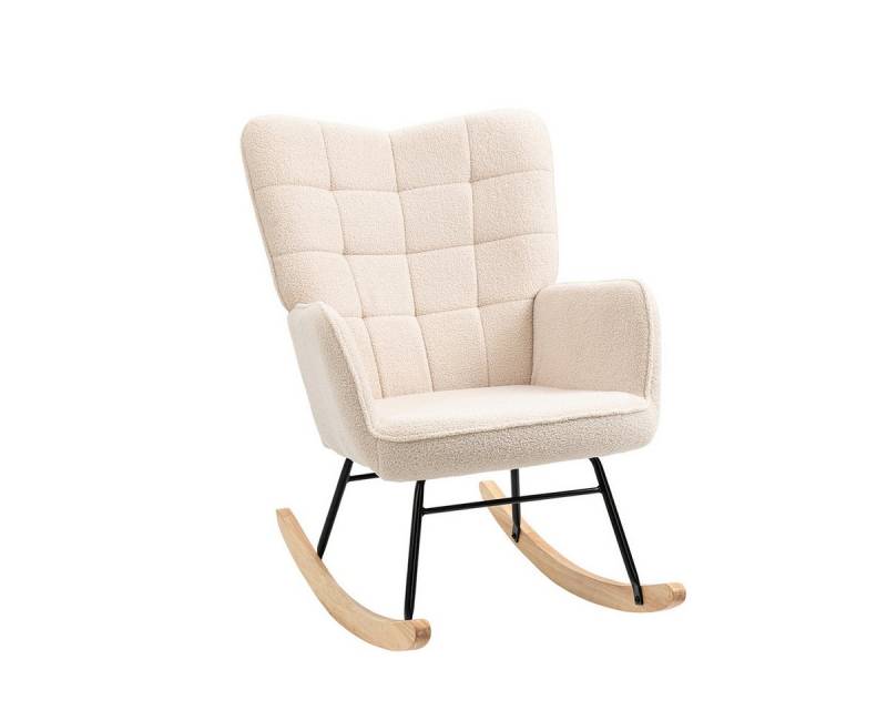 XDeer Schaukelstuhl Schaukelstuhl im Retro-Design Lammfellimitat Massivholz, Relaxsessel Freizeitstuhl bis 120 kg 98cm x 71cm x 101cm XDeer Schaukelstuhl Schaukelstuhl im Retro-Design Lammfellimitat Massivholz, Relaxsessel Freizeitstuhl bis 120 kg 98cm x 71cm x 101cm von XDeer