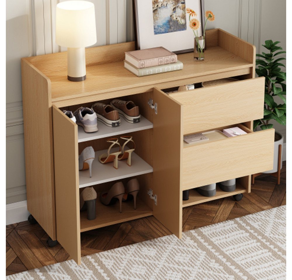 XDeer Schuhschrank Schuhschrank, beweglicher Schuhregal, Universalrad mit Bremse, Oberer Bogen, verstellbare Regale XDeer Schuhschrank Schuhschrank, beweglicher Schuhregal, Universalrad mit Bremse, Oberer Bogen, verstellbare Regale von XDeer