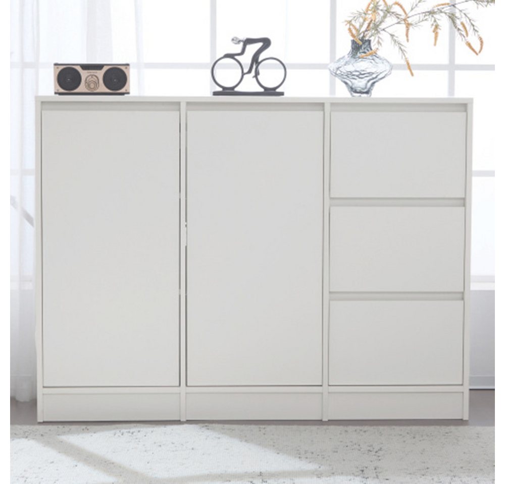 XDeer Sideboard Moderne Sideboard Kommode Schuhschrank mit großem Stauraum, zwei Türen und drei Schubladen mit verstellbaren Regal für Esszimmer XDeer Sideboard Moderne Sideboard Kommode Schuhschrank mit großem Stauraum, zwei Türen und drei Schubladen mit verstellbaren Regal für Esszimmer von XDeer