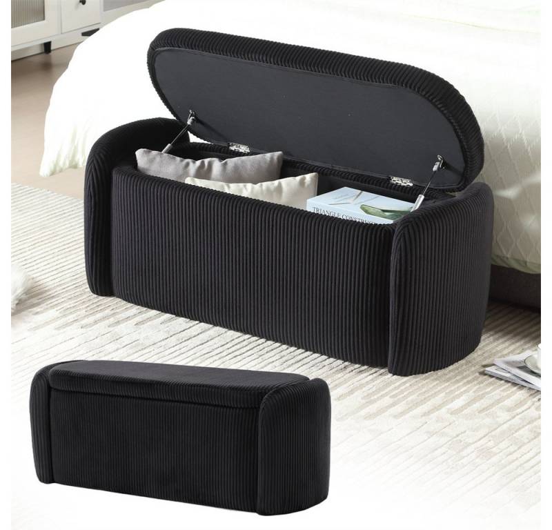 XDeer Sitzbank Moderner schlichter Aufbewahrungshocker, geeignet für Wohnzimmer, Eingang, Schlafzimmer Multifunktionale Aufbewahrungsbank von XDeer