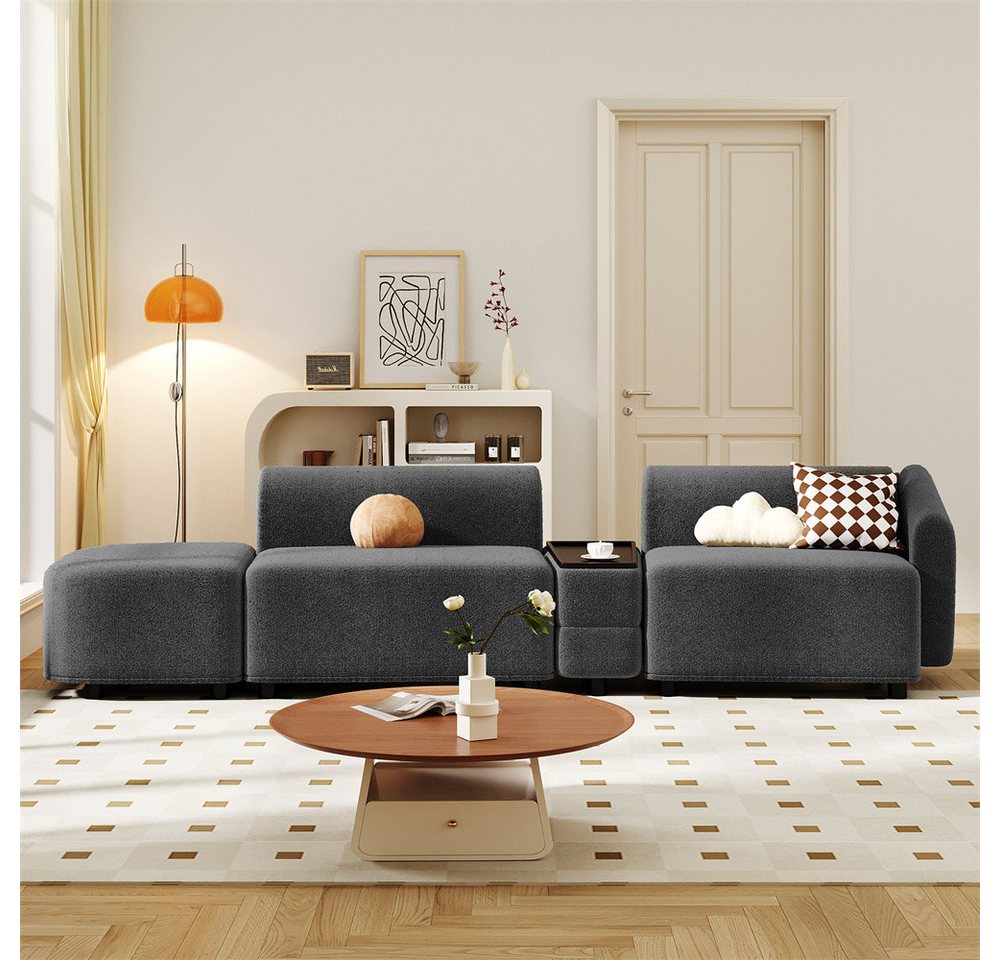 XDeer Sofa Normales Sofa, modernes Design, Polstermöbel, Sofa, Dreisitzer-Sofa, Wohnzimmersofa mit Couchtisch-Aufbewahrung von XDeer