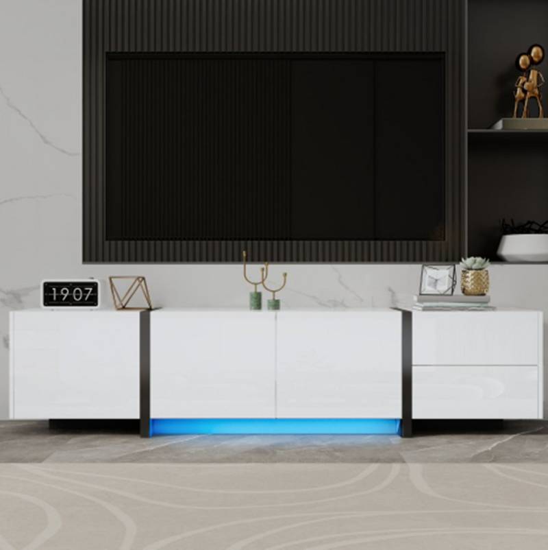 XDeer TV-Schrank TV-Schrank, Lowboard,TV-Ständer Hochglanzschrank Tischbeine, mit Schranktüren und Schubladen XDeer TV-Schrank TV-Schrank, Lowboard,TV-Ständer Hochglanzschrank Tischbeine, mit Schranktüren und Schubladen von XDeer