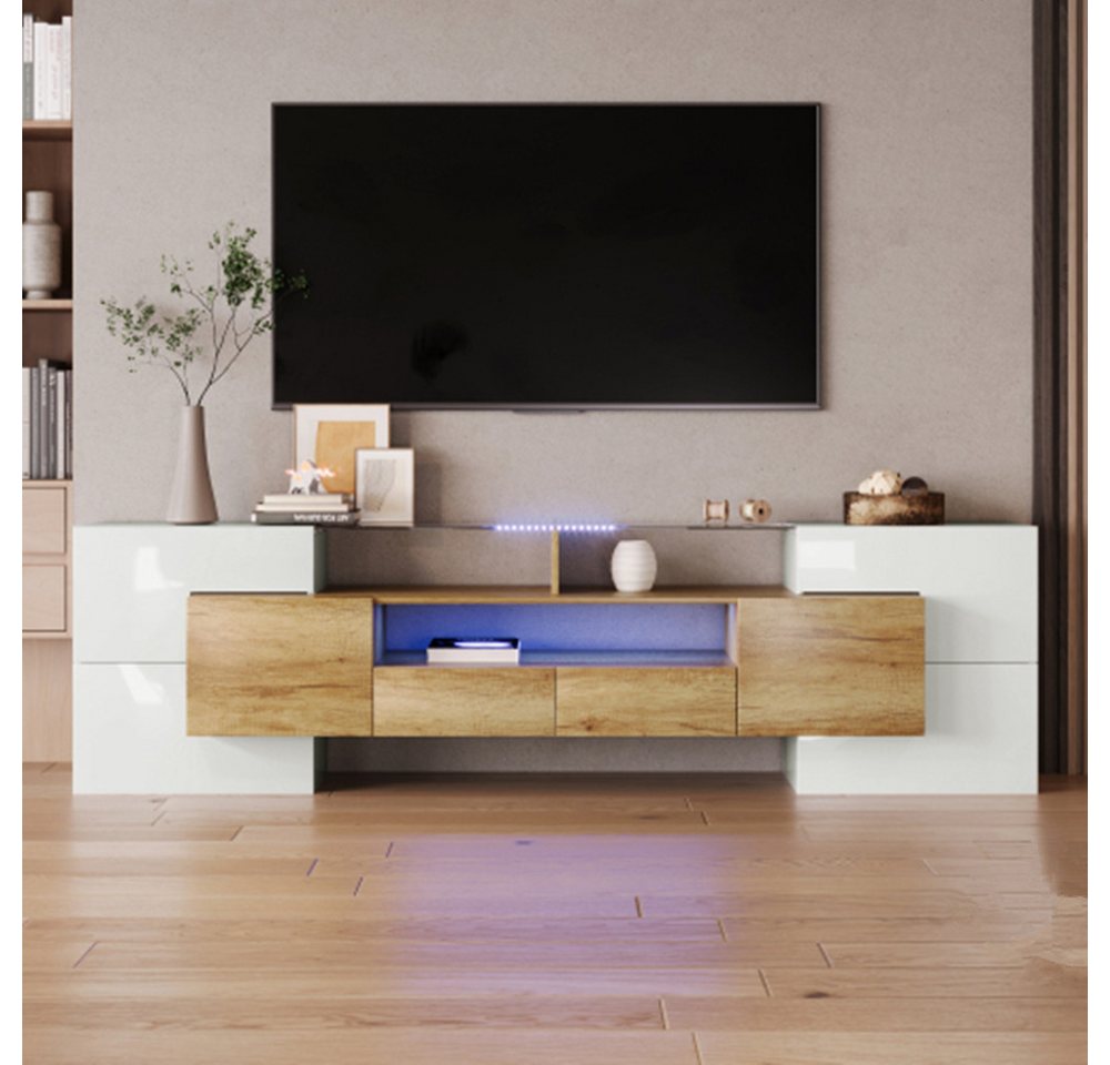 XDeer TV-Schrank TV-Schrank, Lowboard.hochglänzendes,LED-Beleuchtung XDeer TV-Schrank TV-Schrank, Lowboard.hochglänzendes,LED-Beleuchtung von XDeer