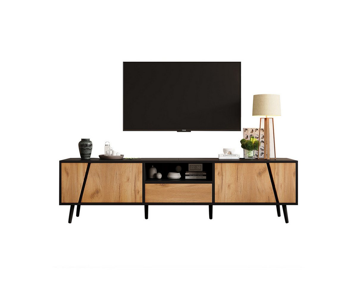 XDeer TV-Schrank TV-Schrank mit Schubladen Lowboard TV-Tisch TV-Ständer TV-Schranktisch für 75-Zoll-Wohnzimmerschränke 180*40*46cm XDeer TV-Schrank TV-Schrank mit Schubladen Lowboard TV-Tisch TV-Ständer TV-Schranktisch für 75-Zoll-Wohnzimmerschränke 180*40*46cm von XDeer