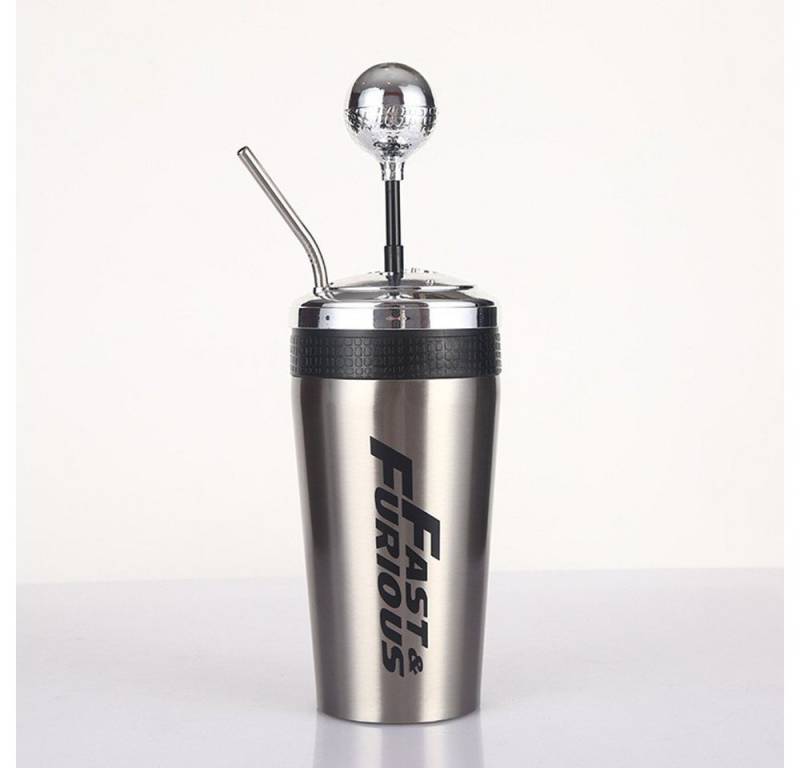 XDeer Trinkflasche Fast and Furious 10 Wasserbecher mit Strohhalm und Deckel, 500 ml,aus 304 Edelstahl, Wippe Gangschaltung Stil XDeer Trinkflasche Fast and Furious 10 Wasserbecher mit Strohhalm und Deckel, 500 ml,aus 304 Edelstahl, Wippe Gangschaltung Stil von XDeer