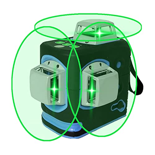 Kreuzlinienlaser Grün 50m, XEAST 3x360° Linienlaser, Grüner Selbstnivellierenden Drei 360°-Laserlinie - Tragetasche wiederaufladbare Batterie, und Metall Basis, für Innen und Außenbereich Baustelle Kreuzlinienlaser Grün 50m, XEAST 3x360° Linienlaser, Grüner Selbstnivellierenden Drei 360°-Laserlinie - Tragetasche wiederaufladbare Batterie, und Metall Basis, für Innen und Außenbereich Baustelle von XEAST