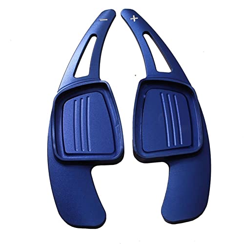 XEBRAD 1 Paar Auto-Lenkrad-Schaltwippen, for Audi, A3 S3 Facelift A5 S5 2017 A4 B9 Q7 2016-2017 TT TTS Aluminium Lenkrad-Schaltwippen(Blue) von XEBRAD