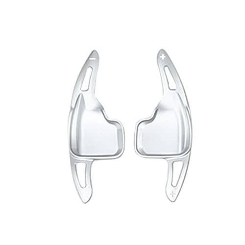 XEBRAD 2 Stück Lenkrad-Schaltwippen-Verlängerung, for, F30 F31 F32 F10 F20 F22 F15 F16 X1 X3 X4 X5 X6 Aluminium Lenkrad-Schaltwippen(Silver) von XEBRAD