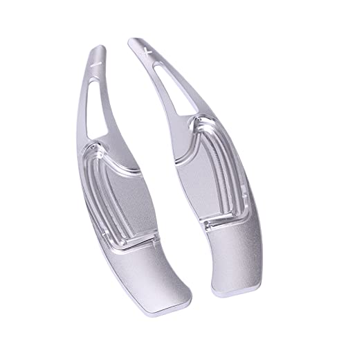 XEBRAD 2 Stück Lenkrad-Schaltwippen-Verlängerung CR-V 2016 2017, for Civic, 2012 2013 2014, Aluminium Lenkrad-Schaltwippen(Silver) von XEBRAD