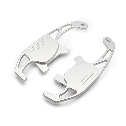 XEBRAD 2 Stück erweiterte Auto-Lenkrad-Schaltwippen, for VW, for Golf, GTI R GTD GTE MK7 7, for POLO, for Scirocco, 2014 2015 2016 2017 2018 2019 Lenkrad-Schaltwippen(Silver) von XEBRAD
