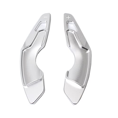 XEBRAD 2-teilige Lenkrad-Schaltwippenverlängerung, for Lexus, RC IS NX NX200 NX300 NX200t NX300h IS300 FC300 RC350 RC200t Auto-Aluminium Lenkrad-Schaltwippen(Silver) von XEBRAD