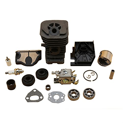 XEBRAD 38 mm 40 mm Zylinderkolben Vergaserlager Öldichtungssatz Kettensäge Ersatzteile, for Husqvarna, 136 137 141 142 2-Takt-Vergaser-Kit(142 40MM) von XEBRAD