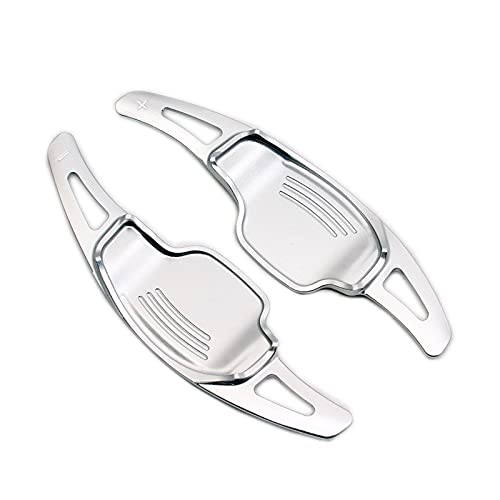 XEBRAD Aufkleber for Auto-Lenkrad-Schaltwippen, Verlängerungsschalter, for Opel, Insignia, for Vauxhall, 2011 2012 2013 2014 2015 2016 2017 2018 Lenkrad-Schaltwippen(Silver) von XEBRAD