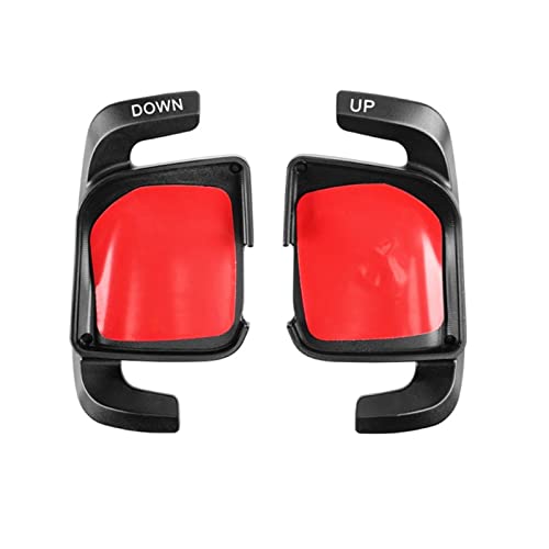 XEBRAD Auto-Lenkrad-Paddel-Schalthebel-Verlängerungs-Schalthebel-Auto-Styling, for Mercedes-Benz, 2021 ES-Klasse W213 W223 MB E200d E250 E300de E350 Lenkrad-Schaltwippen(Black) von XEBRAD