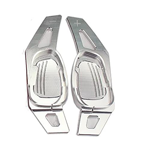 XEBRAD Auto-Lenkrad-Schalthebel, Schaltwippen-Verlängerung, for Seat, Cupra, for, 2019 Formentor 2020 Ateca Leon Sportstoure2021 Lenkrad-Schaltwippen(Silver) von XEBRAD