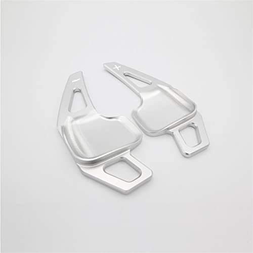 XEBRAD Auto Lenkrad Schaltwippen Schalthebelverlängerung, for, 3 4 5 6 Serie F10 F30 I8 Aluminium Lenkrad-Schaltwippen(Silver) von XEBRAD