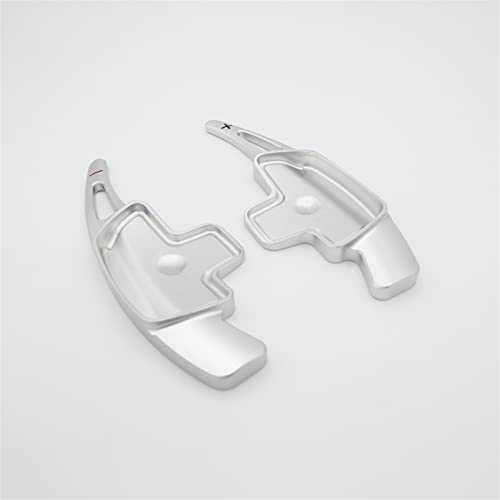 XEBRAD Auto Lenkrad Schaltwippenverlängerung, for Benz, ABCE CLA GLK CLS Aluminium Lenkrad-Schaltwippen(Silver) von XEBRAD