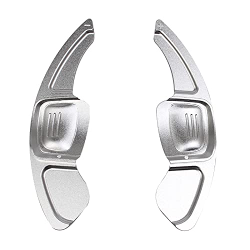 XEBRAD Auto-Lenkradverlängerung, Schaltwippe, for Volkswagen, Golf 7.5 MK7, 8 MK8, for VW, for Polo, MK6, for Touareg, Aluminium Lenkrad-Schaltwippen(Silver) von XEBRAD
