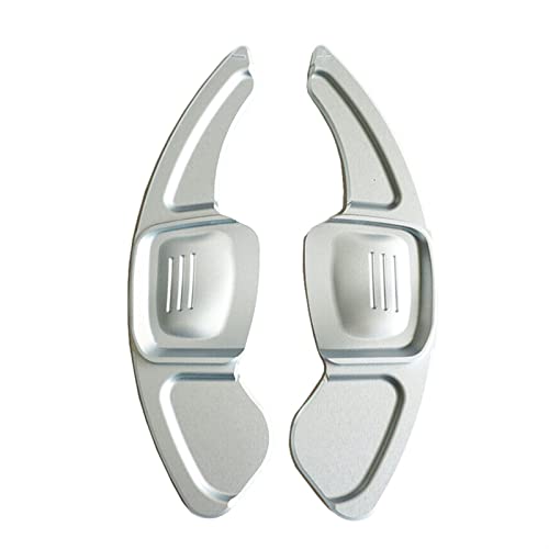 XEBRAD Auto-Paddel-Lenkradverlängerung, Schalthebel, Ruder-Gangschaltung 2p, for Volkswagen, for VW, for Tiguan, 2017-2019, Aluminiumlegierung Lenkrad-Schaltwippen(Silver) von XEBRAD