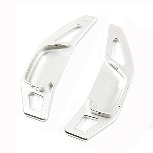 XEBRAD Auto-Schalthebel, Gangschaltung, Lenkrad, Lenkradpaddel-Verlängerung, Schalthebelabdeckung, for Toyota, for Corolla, Camry, for RAV4, Zelas Mark Lenkrad-Schaltwippen(Silver) von XEBRAD