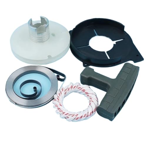 XEBRAD Haishine Recoil Starter Pulley Griff Griff Seil Federabdeckung, for Husqvarna, 61 268 272 272S 268K Kettensäge 503102405,501520402 Rückstoßstarter-Federseil von XEBRAD