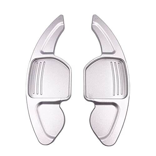 XEBRAD Lenkrad Schaltwippen Gangschaltung Schalthebelverlängerung, for Seat, Leon Cupra 5F Ibiza 6F Arona Ateca ST Alhambra Aluminium Lenkrad-Schaltwippen(Silver) von XEBRAD