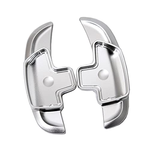 XEBRAD Lenkrad-Schaltwippenverlängerung, Aluminium-Schaltwippenblatt, for Mercedes-Benz, ABCE GLE-Klasse W176 W205 W246 C117 W218 Lenkrad-Schaltwippen(Silver) von XEBRAD