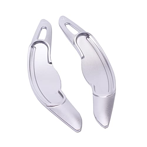 XEBRAD Lenkrad-Schaltwippenverlängerung, for MINI, Cooper S JCW F54 F55 F56 F57 F60 Countryman Clubman Abdeckung Zubehör Aluminium Lenkrad-Schaltwippen(Silver) von XEBRAD
