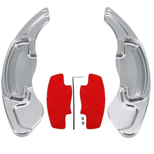 XEBRAD Lenkrad-Schaltwippenverlängerung Spirior, for Accord, Odyssey AVANCIER, for Acura, CR-V UR-V, for Civic, Aluminium Lenkrad-Schaltwippen(Silver) von XEBRAD