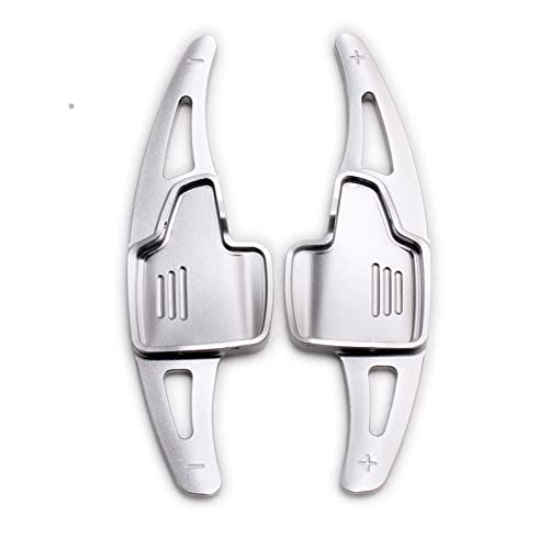 XEBRAD Lenkradschalthebel Schaltwippenverlängerung Innenausstattung, for Ford, for Focus, Escape, for Kuga, 2017 2018 2019 Aluminium Lenkrad-Schaltwippen(Silver) von XEBRAD