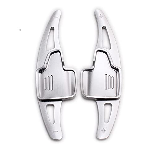 XEBRAD Lenkradschalthebel Schaltwippenverlängerung Innenausstattung, for Ford, for Focus, Escape, for Kuga, 2017 2018 2019 Aluminium Lenkrad-Schaltwippen(Silver) von XEBRAD