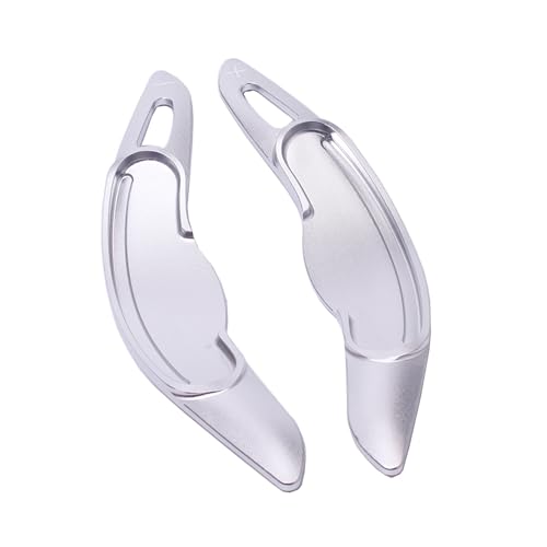 XEBRAD Lenkradwippenverlängerung, Schaltwippen, for Mini, MK3 F54 F55 F56 F57 F60 Cooper S ONE JCW CLUBMAN Auto Lenkrad-Schaltwippen(Silver) von XEBRAD