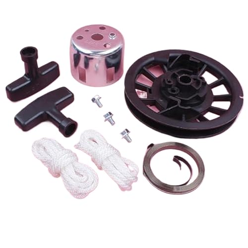 XEBRAD Recoil Starter Pulley Frühling Seil Griff Grip Tasse Bolzen Kit for GX160 GX200 5,5 PS 6,5 PS GX 160 200 4 hub Rasenmäher Teil Rückstoßstarter-Federseil von XEBRAD