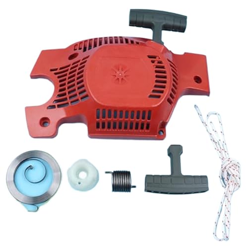 XEBRAD Rückstoßstarter-Griffgriff Wrom Gear Spring Kit, for Husqvarna, 136 137 141 142 Kettensägen-Ersatzteile 530 071 968 Rückstoßstarter-Federseil von XEBRAD